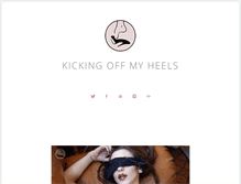 Tablet Screenshot of kickingoffmyheels.com